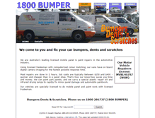 Tablet Screenshot of 1800bumper.com.au